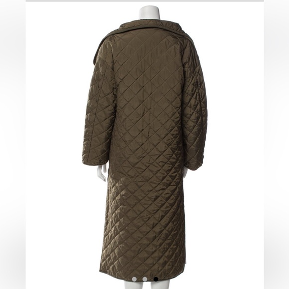 XS toteme green quilted coat - Picture 3 of 6